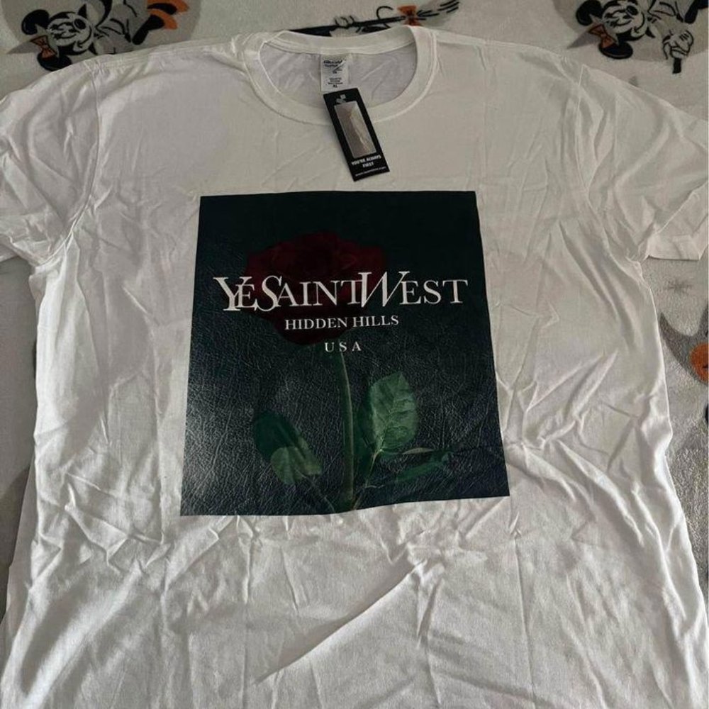 NEW Ye Saint West Logo Tshirt XL